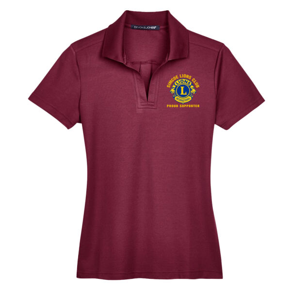 Women's CrownLux Performance® Plaited Polo Thumbnail