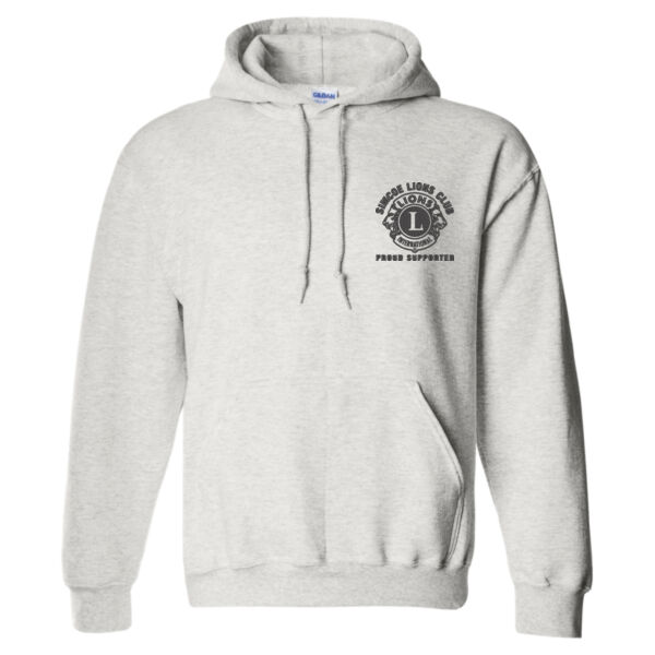 Unisex DryBlend® Hooded Sweatshirt Embroidered - Black Logo Thumbnail